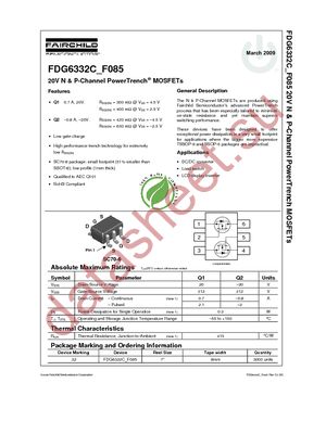 FDG6332C_F085 datasheet  